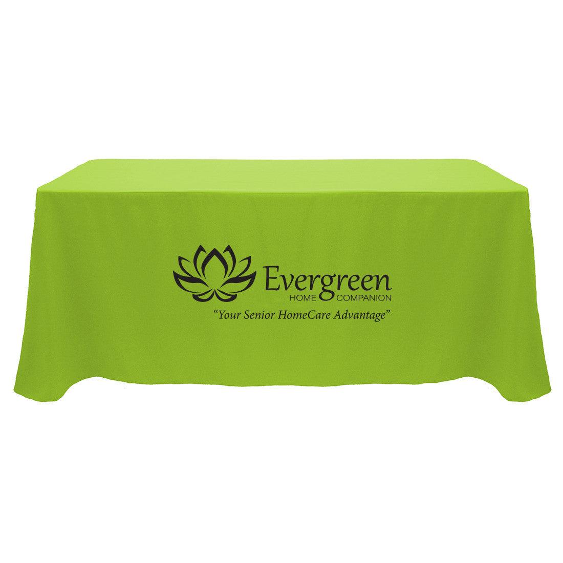 8 Custom Printed Table Throw - 1 or 2 Color Print