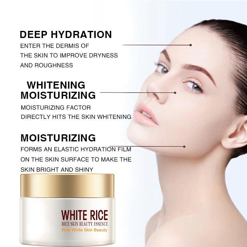YRFKT White Rice Whitening Cream - Anti Aging, Wrinkle Removal, Nourishing & Moisturizing Facial Cream
