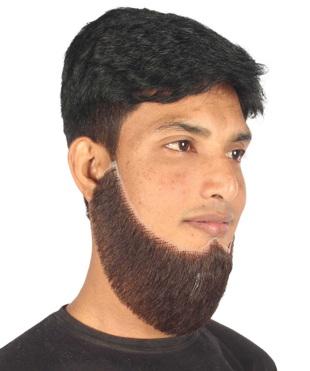 HPO Adult Mens Chin Curtain Style Long Beard Set | Multiple Color Options | HPO