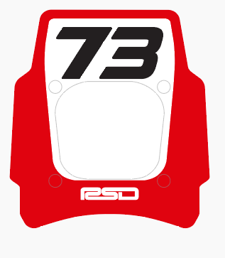 Front Headlight Plate Replica Decal for Super73 Rx / Adventure Series