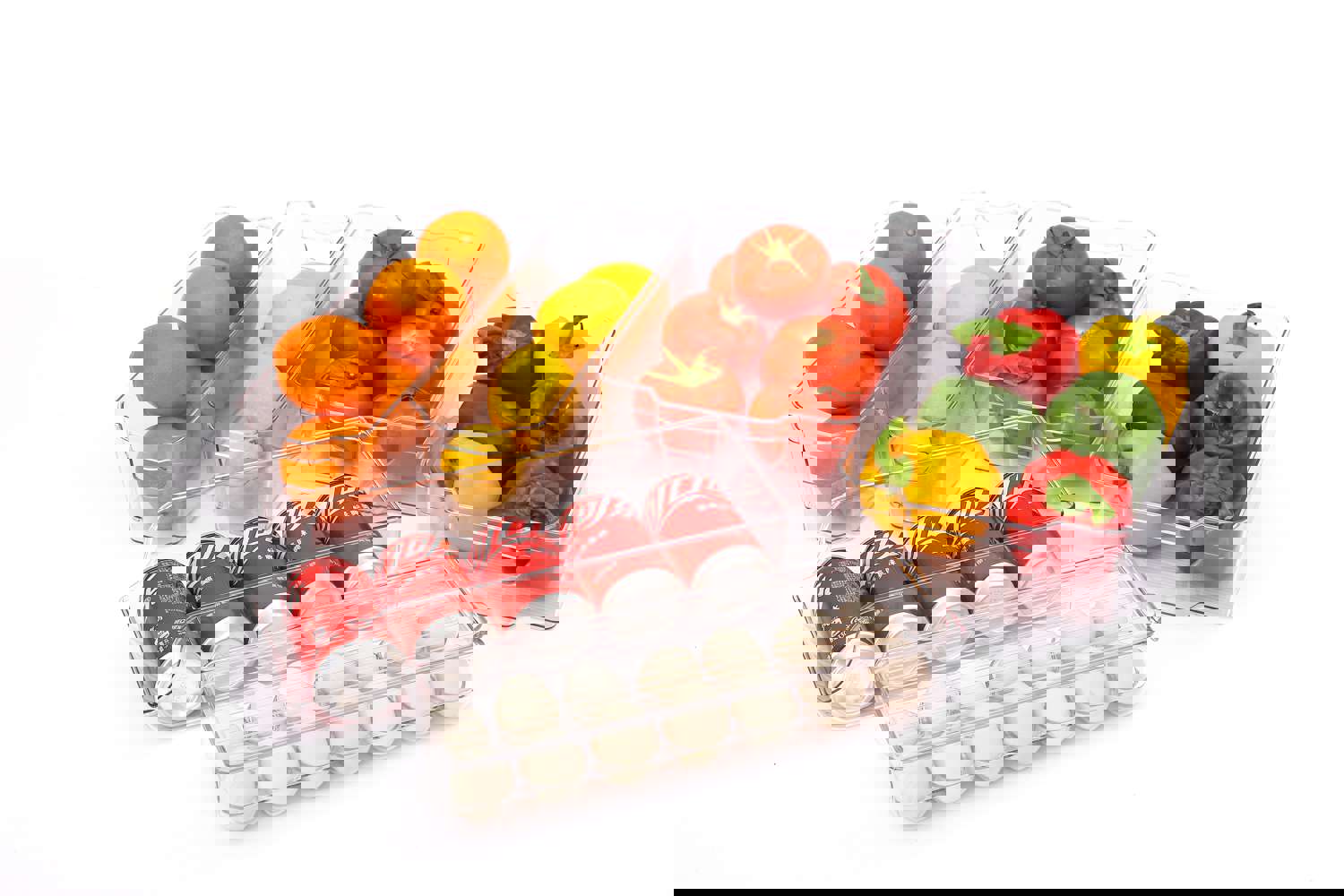6pcs Transparent Refrigerator Organizer Set - Plastic Storage Box for Food, Vegetables, Beverages, and Eggs