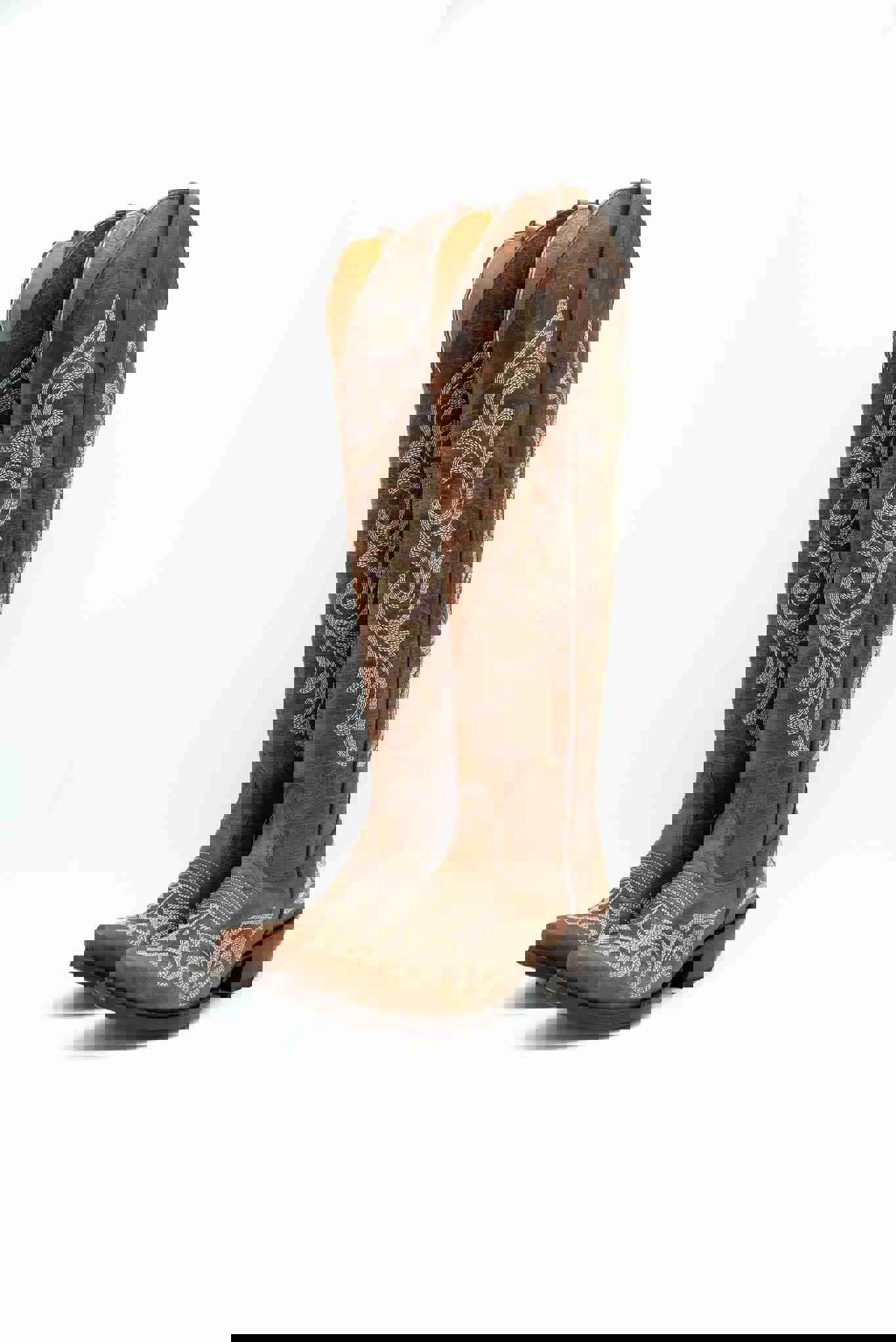 Jenny Tall Cowgirl Boot - Genuine Leather Western Boots