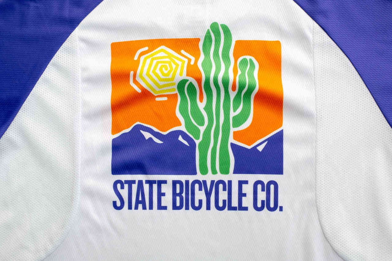 State Bicycle Co. - Cactus Drip - All-Road Tech-T Jersey - Sustainable Clothing Collection