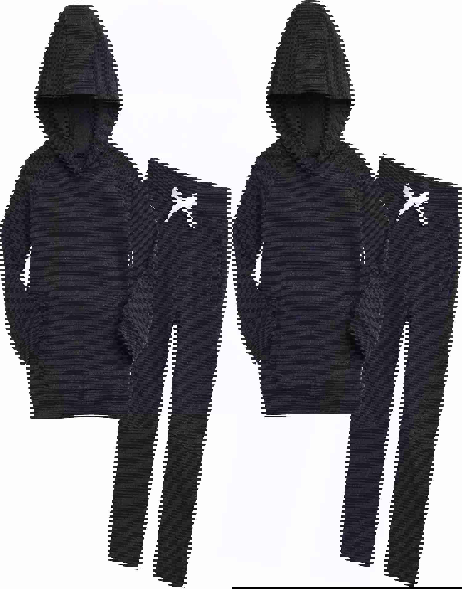 Navy Bold Bengdi Hoodie & Pants Set for Kids