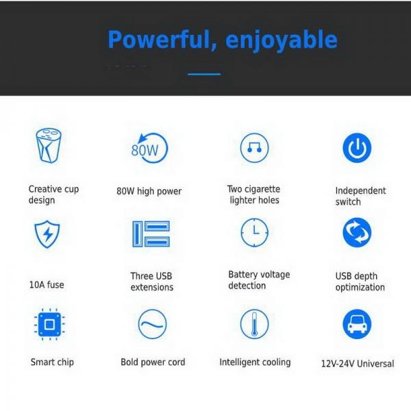 3-Port USB Car Charger Adapter for Multiple Devices
