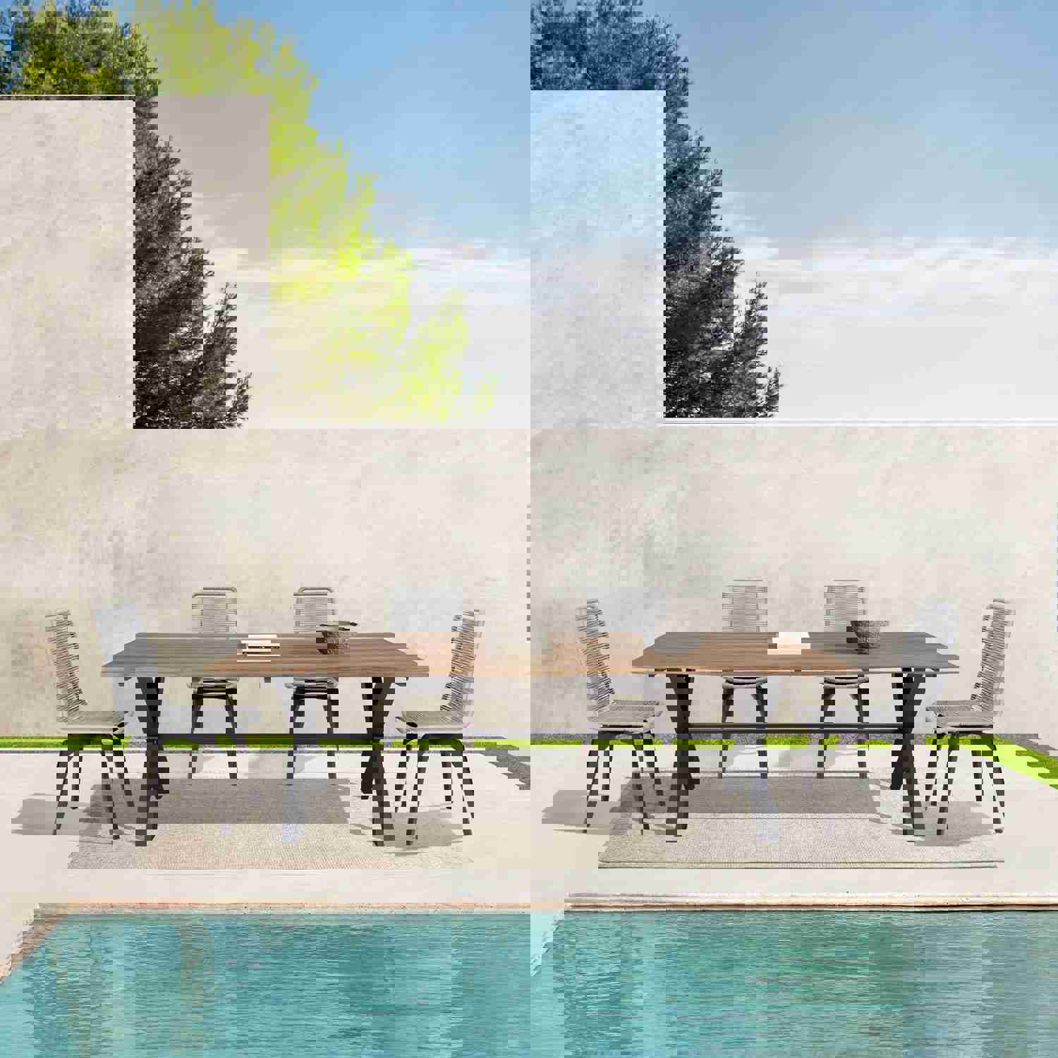 Glendora Outdoor Live Edge Dining Table