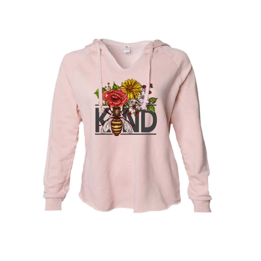 Bee Kind Retro Floral Christian Hoodie