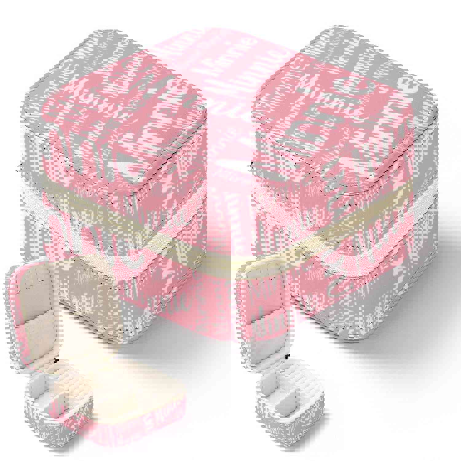 Custom Name Travel Jewelry Case - Bridesmaid Jewelry Box & Bridal Party Gift