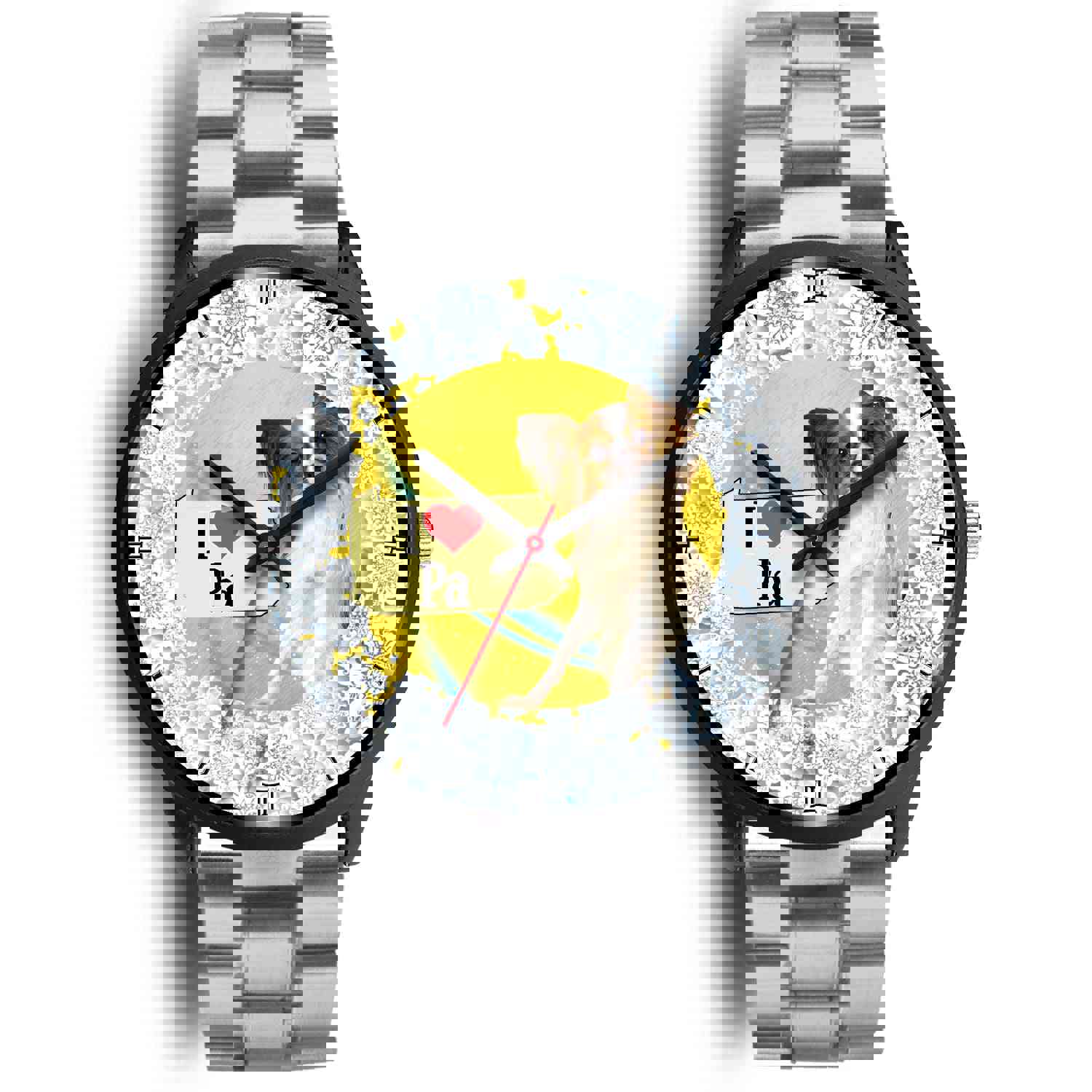 Papillon Dog Pennsylvania Christmas Special Wrist Watch