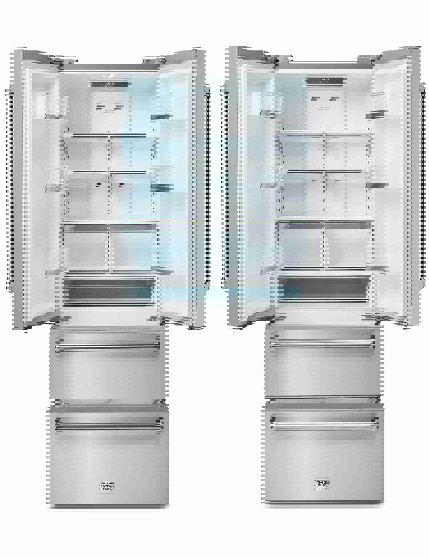 Thor Kitchen 5-Piece Stainless Steel Appliance Package - Electric Range, French Door Refrigerator, Dishwasher, Range Hood & Wine Cooler