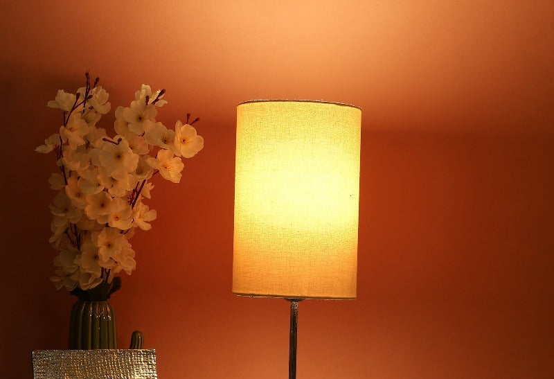 BTR CRAFTS Cream Cylinder Lamp Shade, Cotton Fabric, 6 Inches