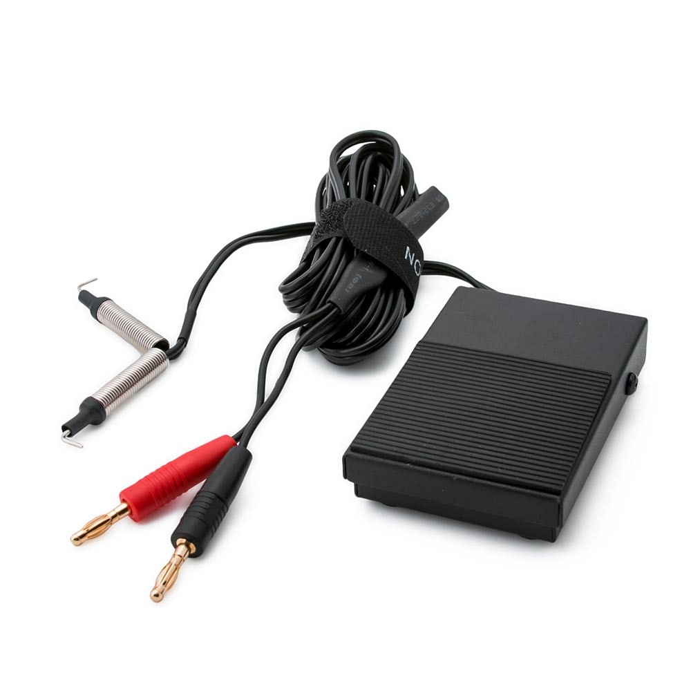 Combo Tattoo Foot Pedal & Clip Cord With Banana Plugs for High-Tech Power Supplies