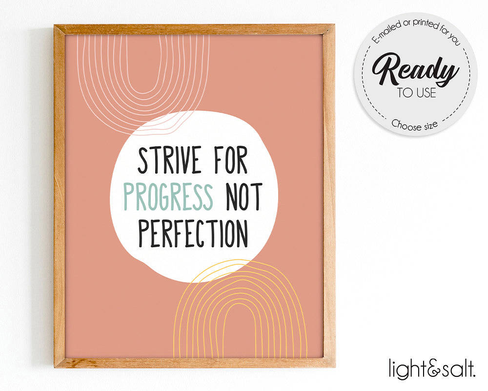 Growth Mindset Posters Set of 8 - Mental Health Decor