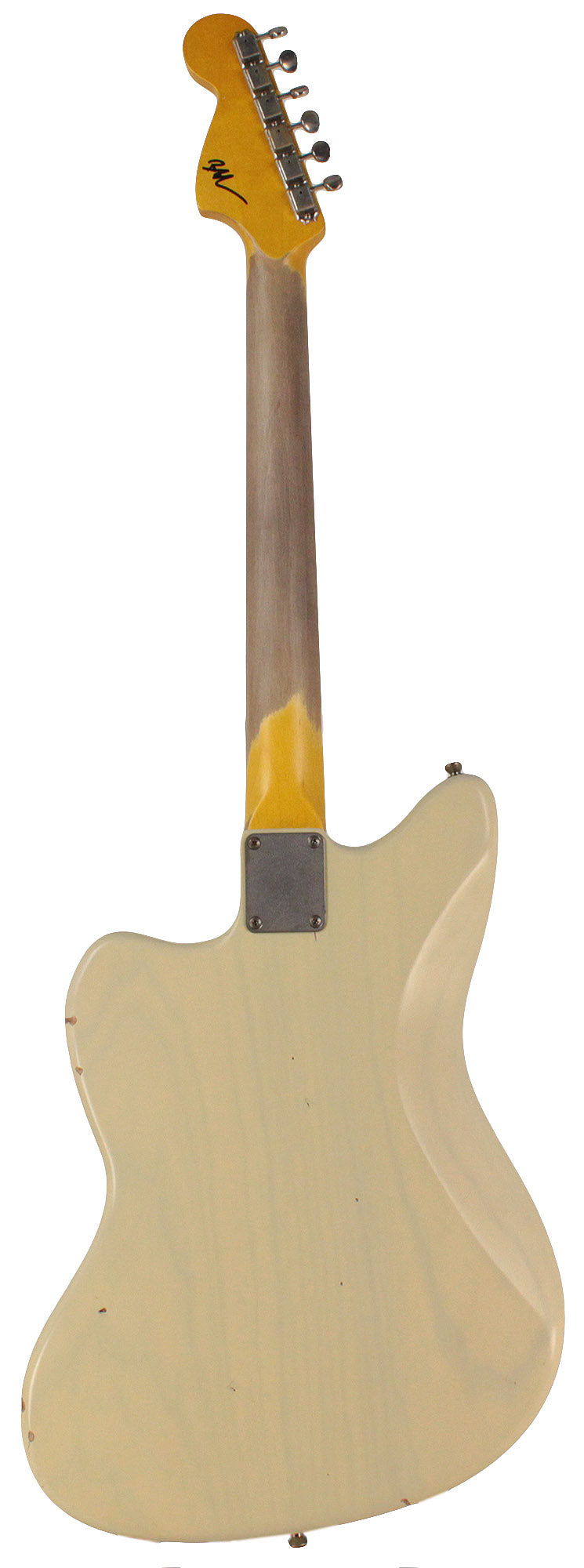 Nash JM-63 Jazzmaster Guitar in Mary Kaye White with Light Aging