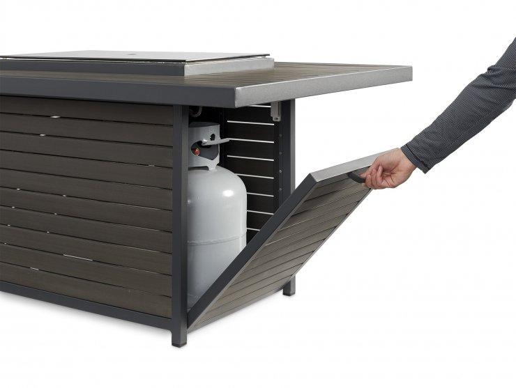 OGC Brooks Rectangular Gas Fire Pit Table