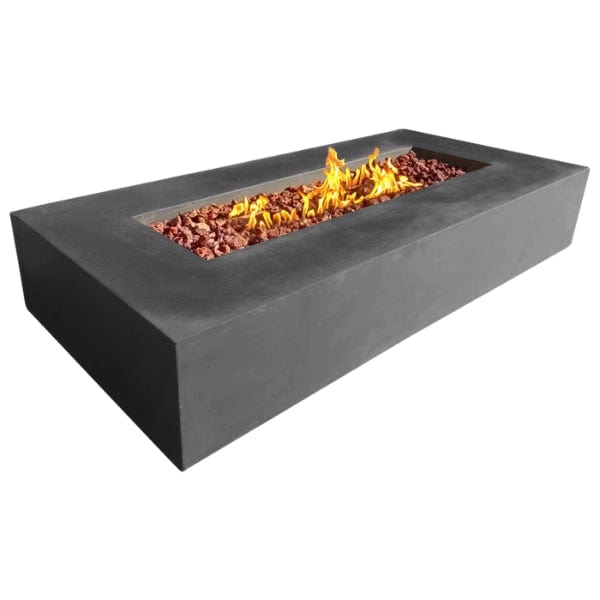 Stonelum Manhattan 03 Rectangular Concrete Fire Pit - Premium Outdoor Fire Experience