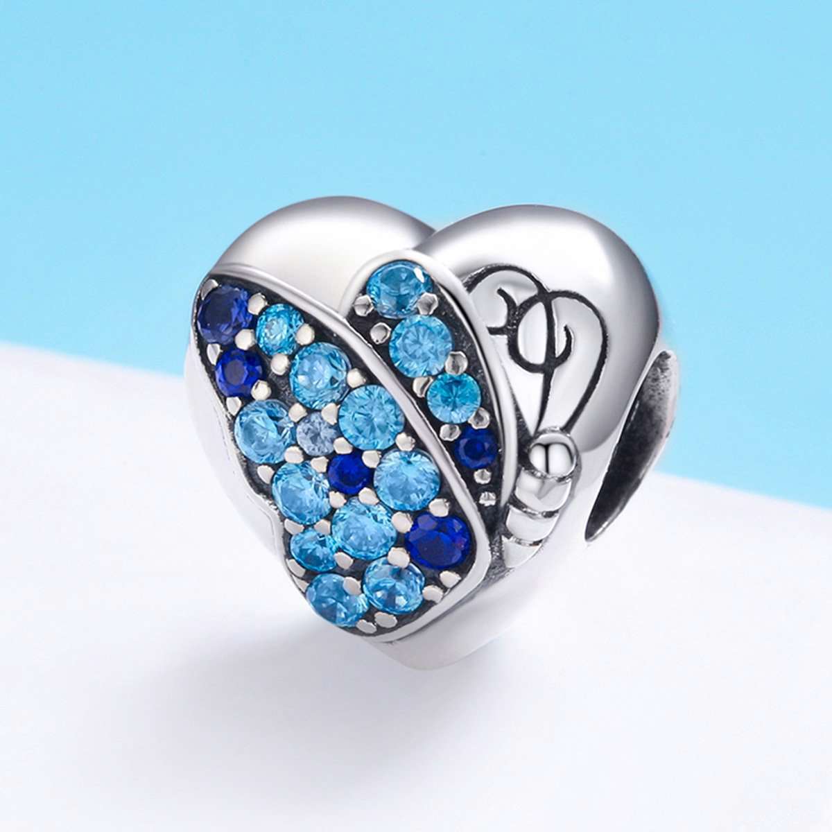 Sterling 925 Silver 'You Are Beautiful' Pendant for Pandora & European Charm Bracelets