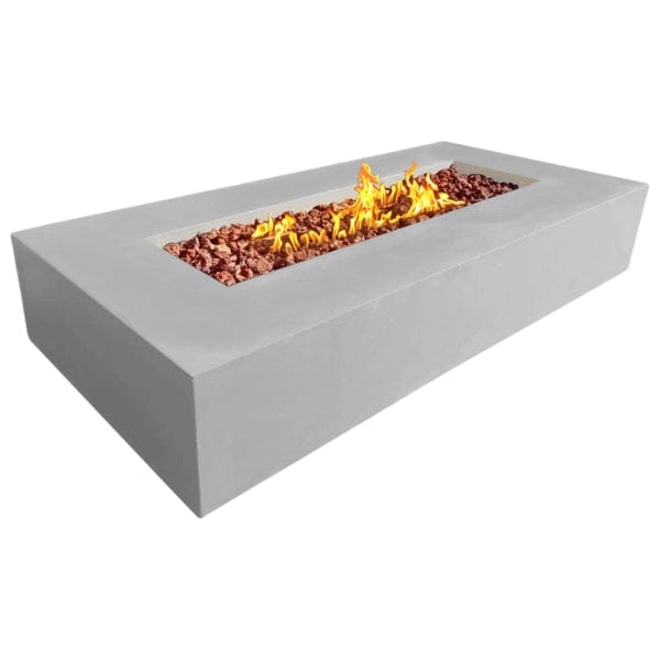 Stonelum Manhattan 03 Rectangular Concrete Fire Pit - Premium Outdoor Fire Experience