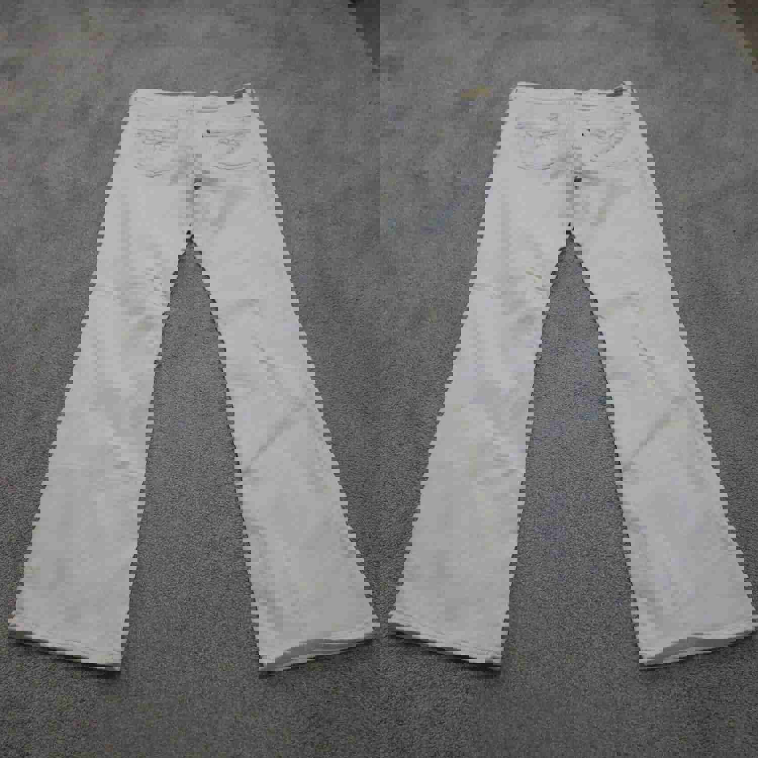Levis 545 Jeans Womens W33 White Casual Outdoor Low Boot Cut Leg Denim Stretch