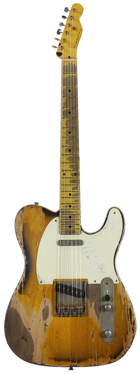 Nash T-57 Guitar, 2-Tone Sunburst, Boat Neck, Extra Heavy Aging
