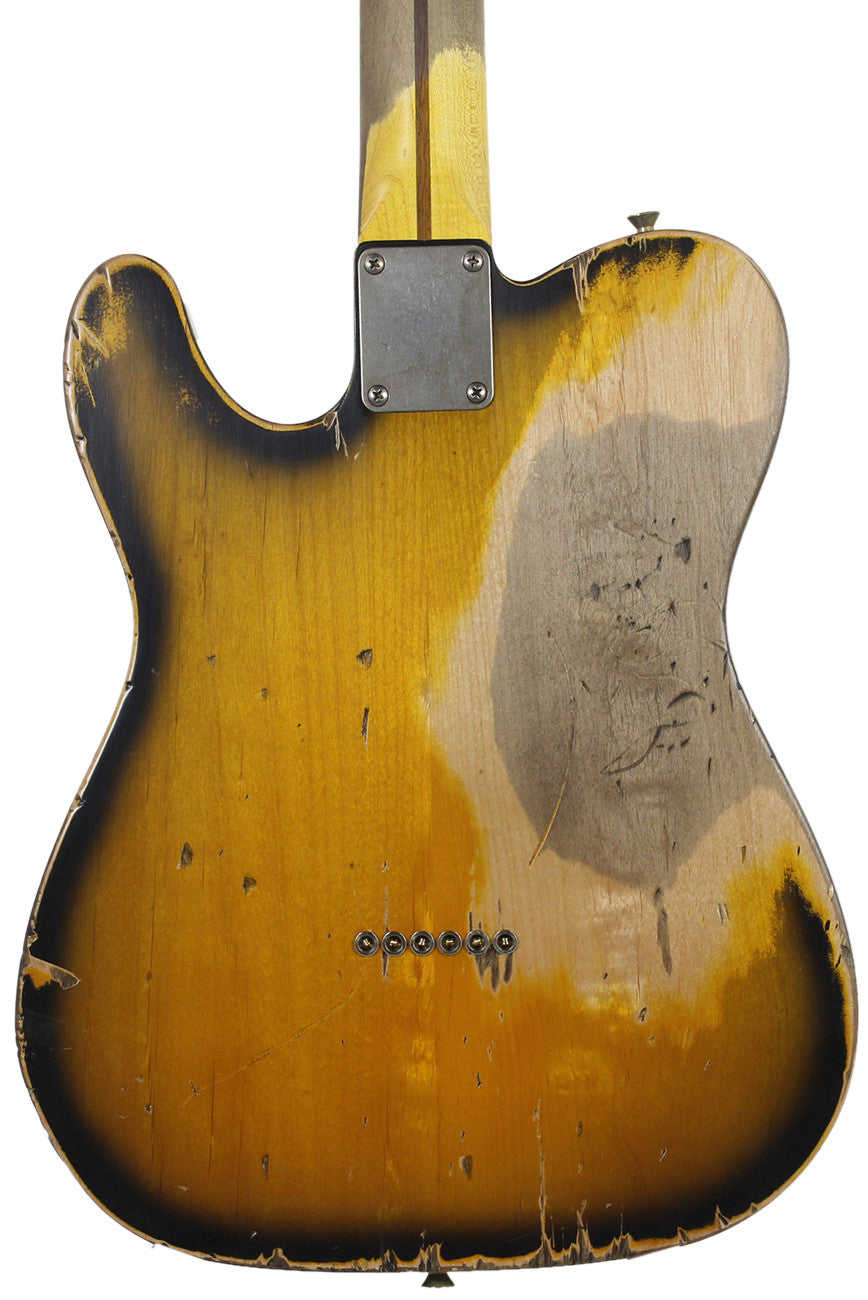 Nash T-57 Guitar, 2-Tone Sunburst, Boat Neck, Extra Heavy Aging