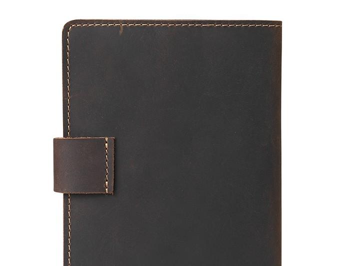 Cool Leather Men's Small Passport Wallet Slim Travel Wallets for Men