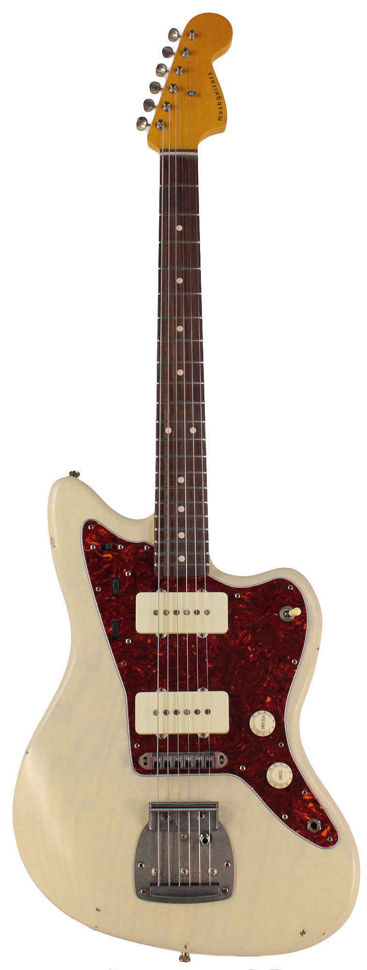 Nash JM-63 Jazzmaster Guitar in Mary Kaye White with Light Aging