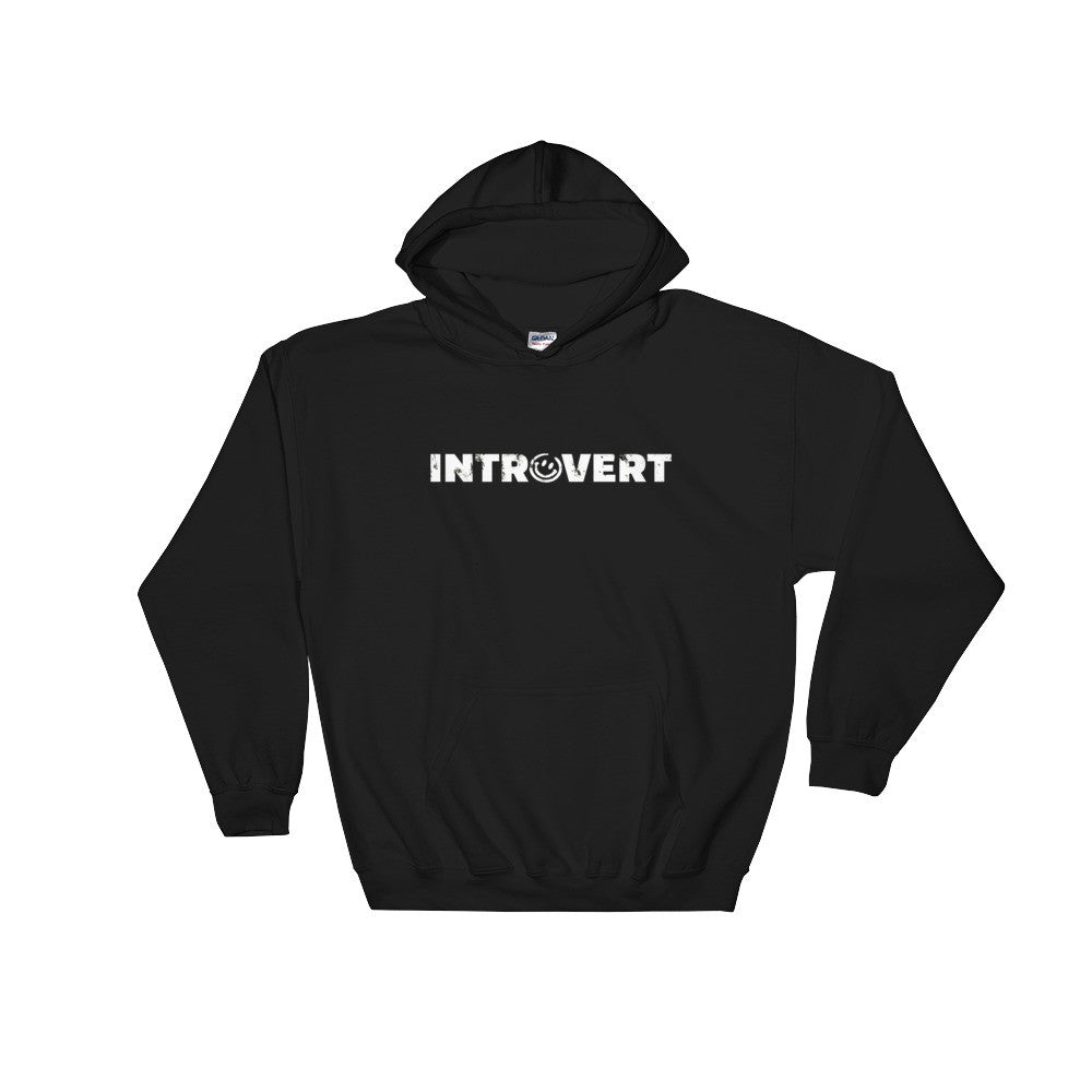 Introvert Smiley Hooded Sweatshirt