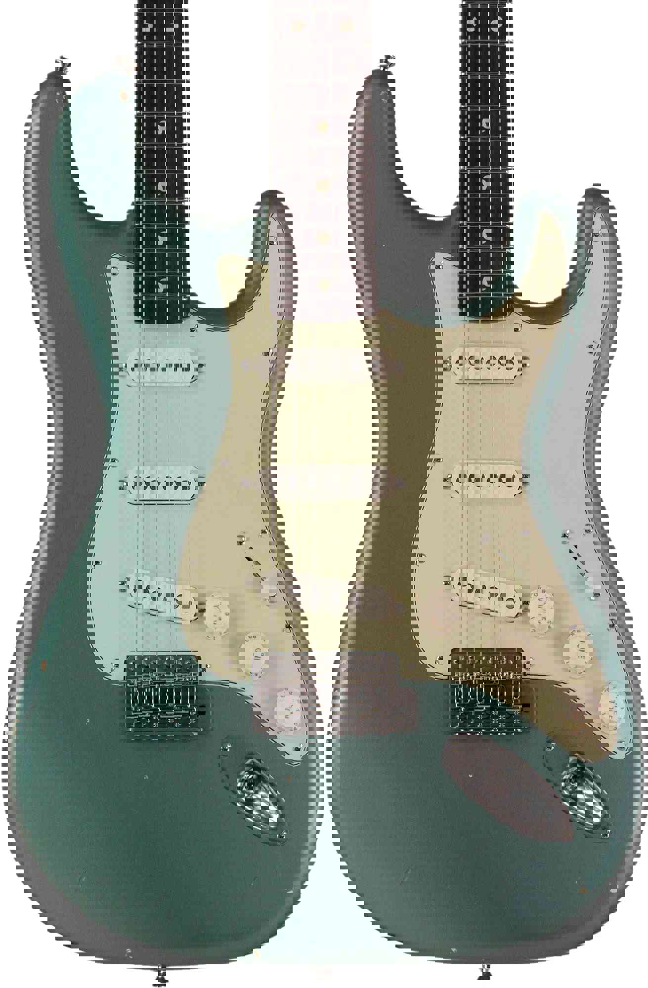 Nash S-63 Guitar, Teal Green Metallic, Light Aging