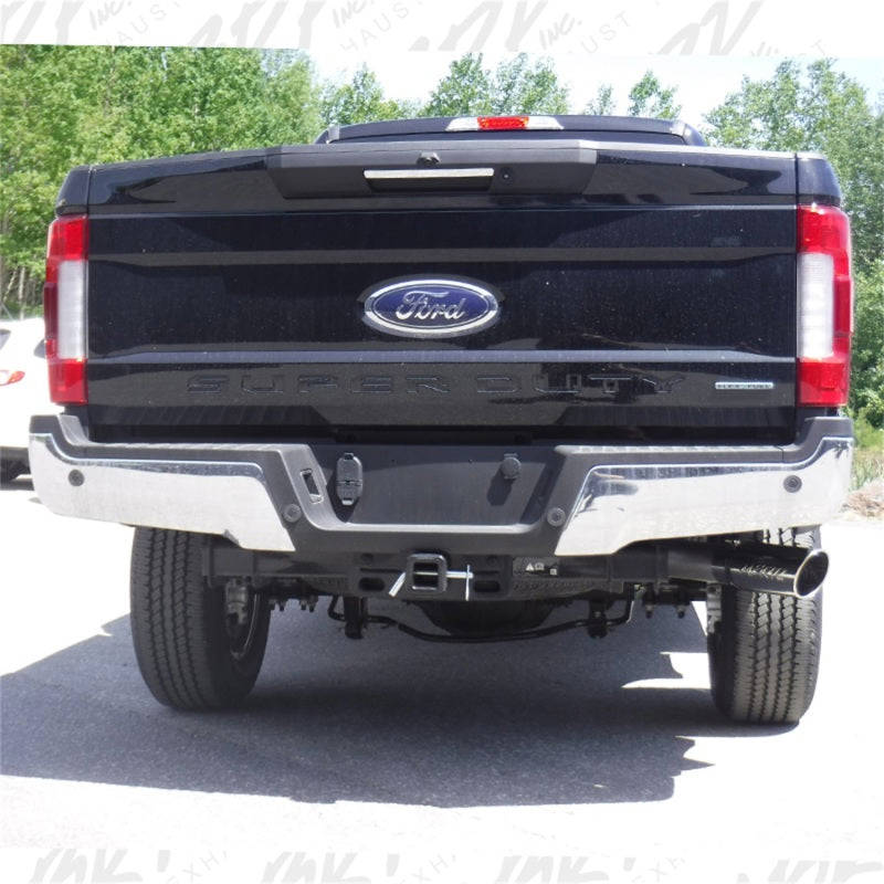 MBRP S5247AL Ford 4 Inch Exhaust Resonator Back Single Side Installer Series For 17-22 Ford F250/F350