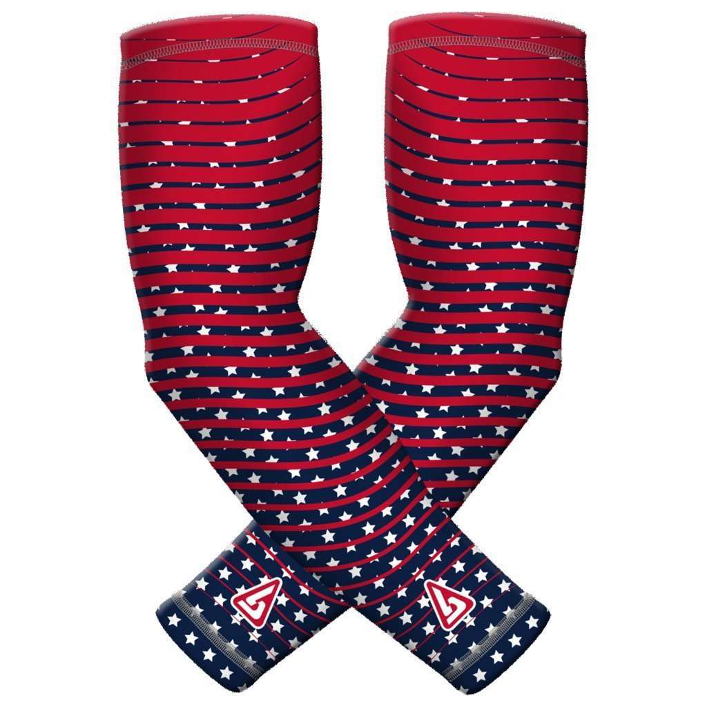 B-Driven Sports Pro-Fit Compression Arm Sleeves - 1-Pair, 30+ Designs, Adult/Youth Sizes