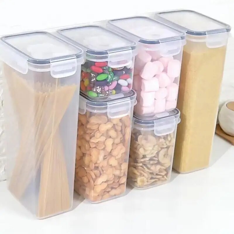 Airtight Grain Storage Container for Kitchen Dry Food Organization