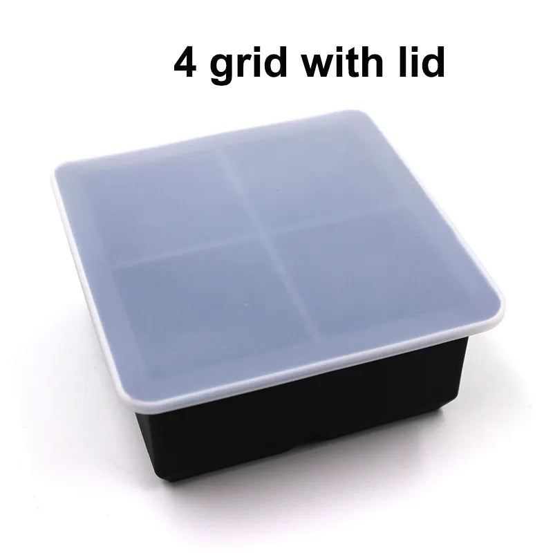 Large Food Grade Silicone Ice Cube Mold for DIY Cocktails, Whiskey, and More