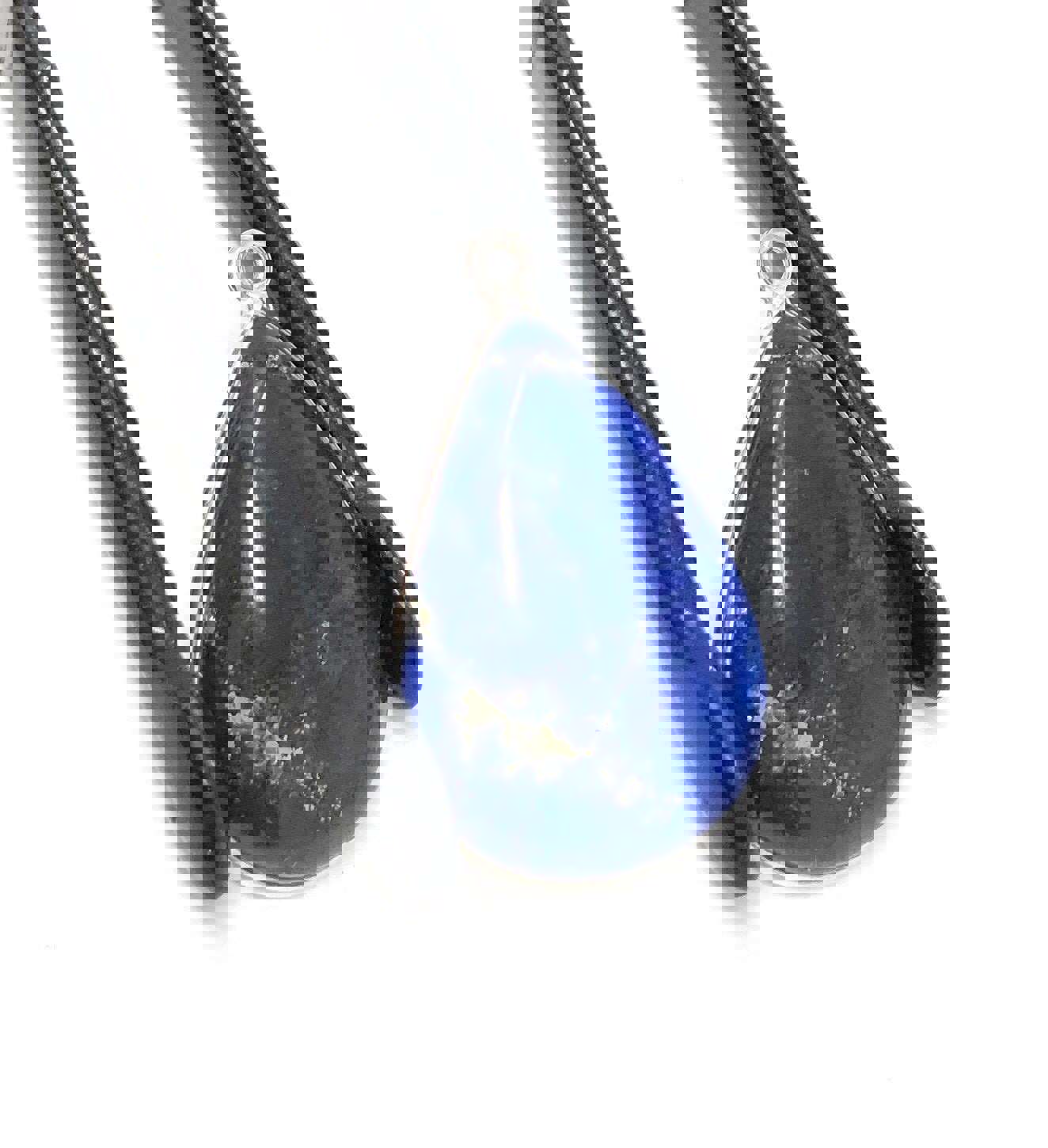 Sterling Silver Natural Lapis Lazuli Charm for Jewelry Making