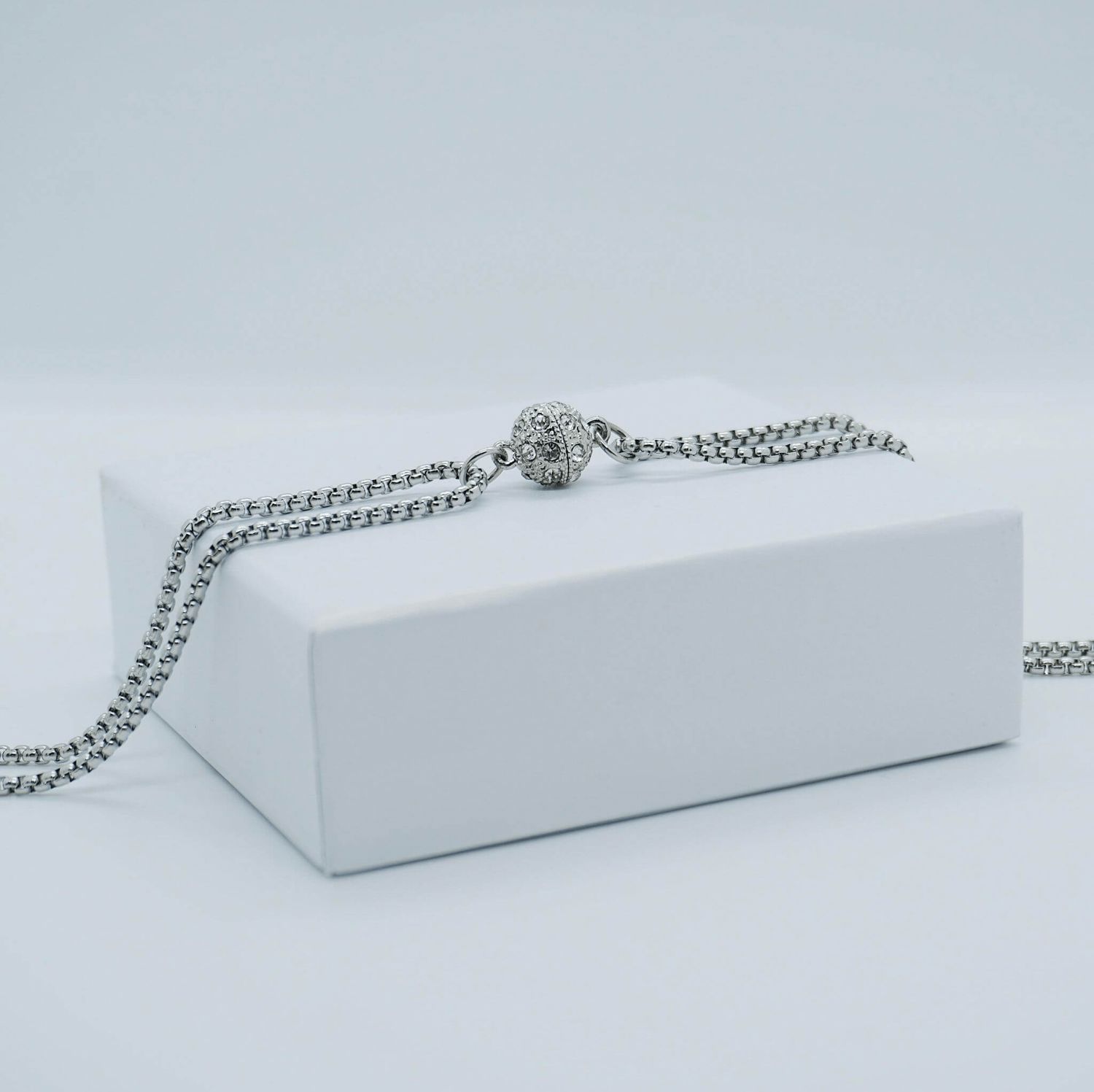 Love Link Necklace - 925 Sterling Silver with CZ