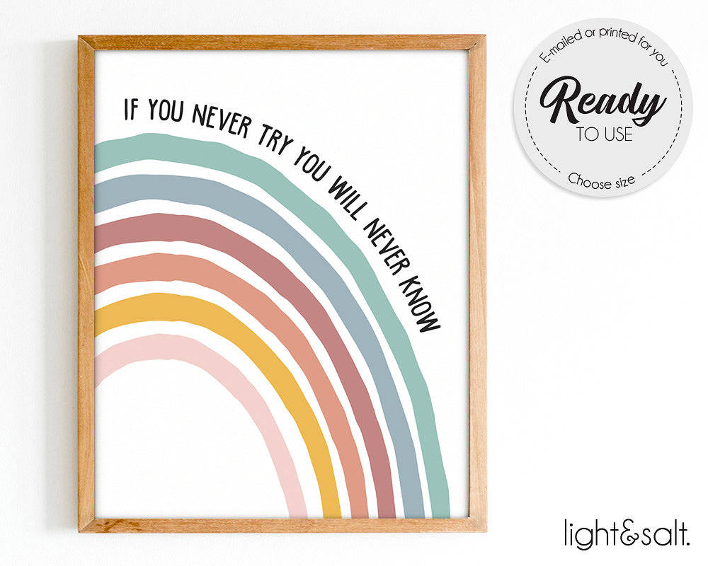 Growth Mindset Posters Set of 8 - Mental Health Decor