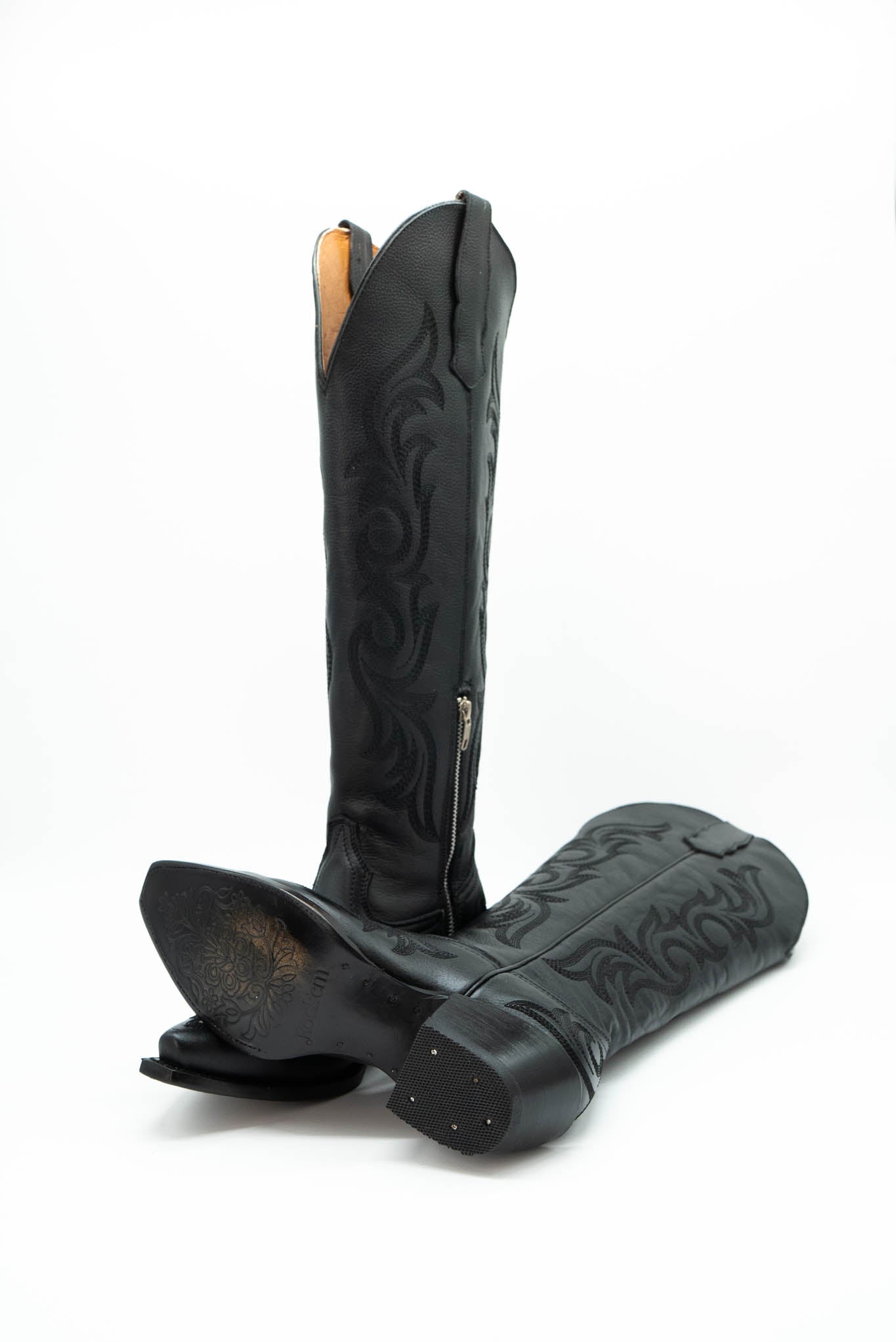 Jenny Tall Cowgirl Boot - Genuine Leather Western Boots