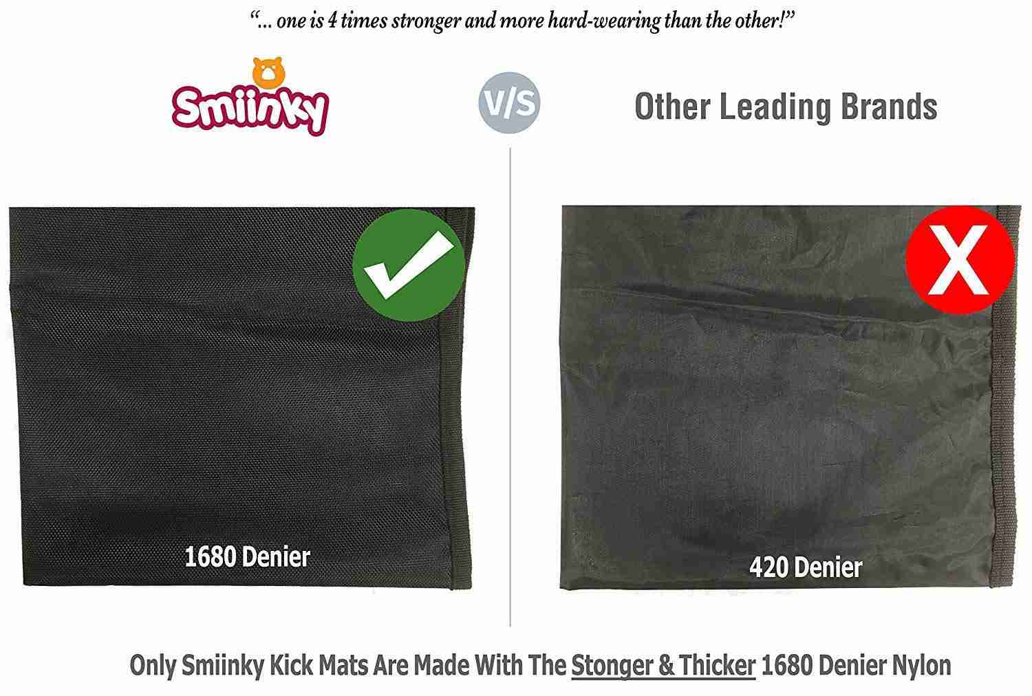 OMIRA Mats Plus 2 Extra Large Organizer Pockets - Premium Backseat Protector for Cars, SUVs, Minivans, and Trucks