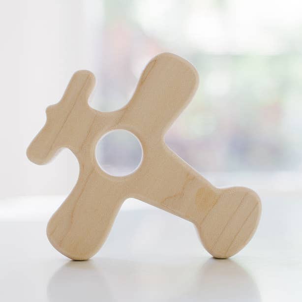 Airplane Grasping Wooden Baby Toy