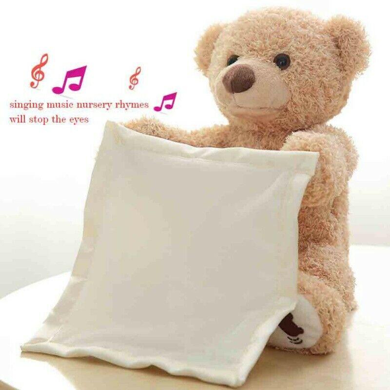 Peek-a-Boo Animated Talking and Singing Plush Elephant Stuffed Doll Toy for Baby