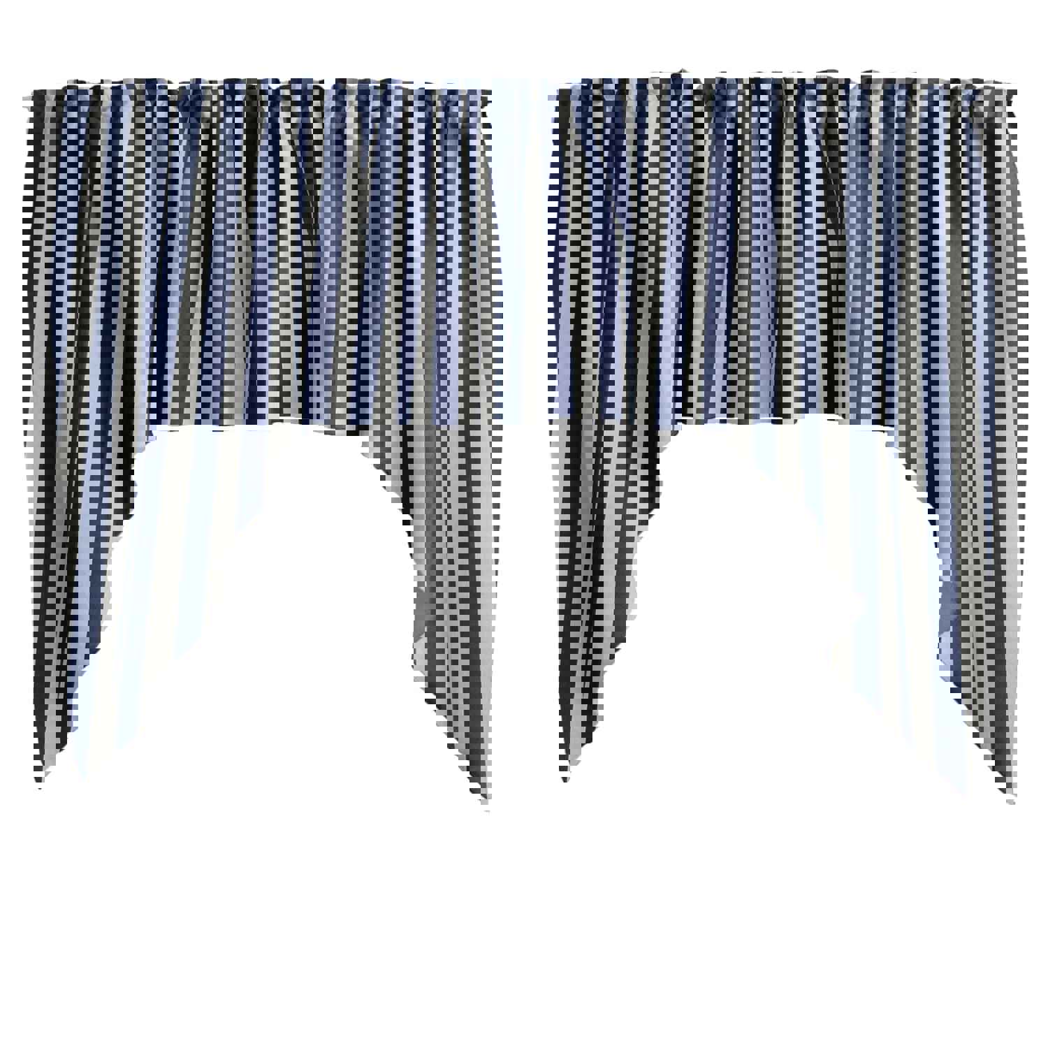 Swag Valance Cotton 1 Inch Wide Stripes Print - 58" Wide / 36" Tall
