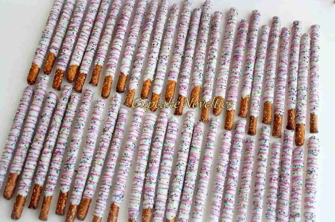 Gourmet Chocolate Dipped Pretzels - Party Favors & Edible Gifts