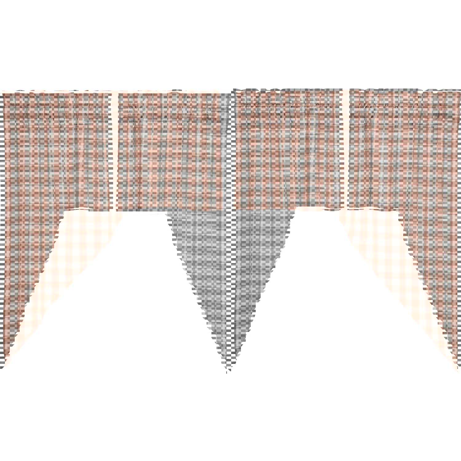 Annie Buffalo Portabella Check Swag Set of 2 - 36x36x16