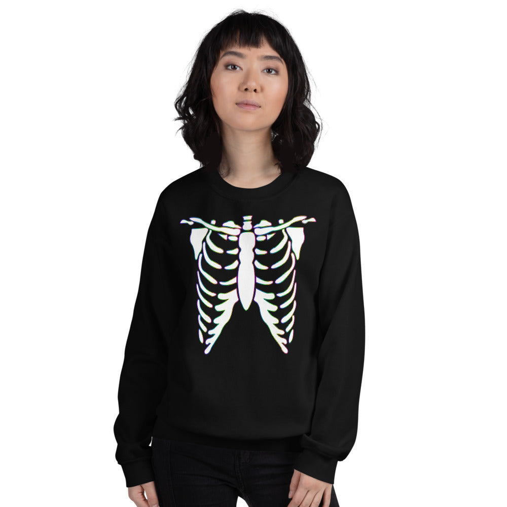 Rainbow Skeleton Unisex Sweatshirt - Warm & Stylish