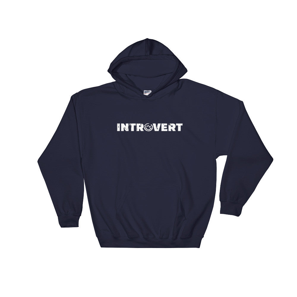 Introvert Smiley Hooded Sweatshirt