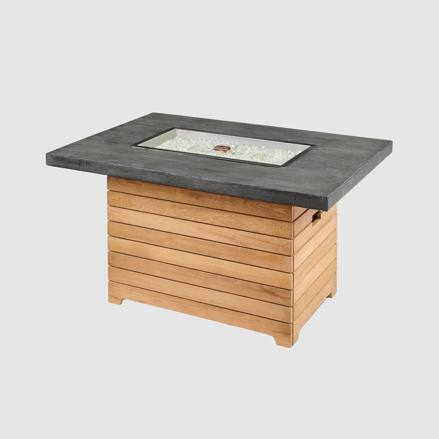 Outdoor Greatroom Co Darien Rectangular Gas Fire Pit Table