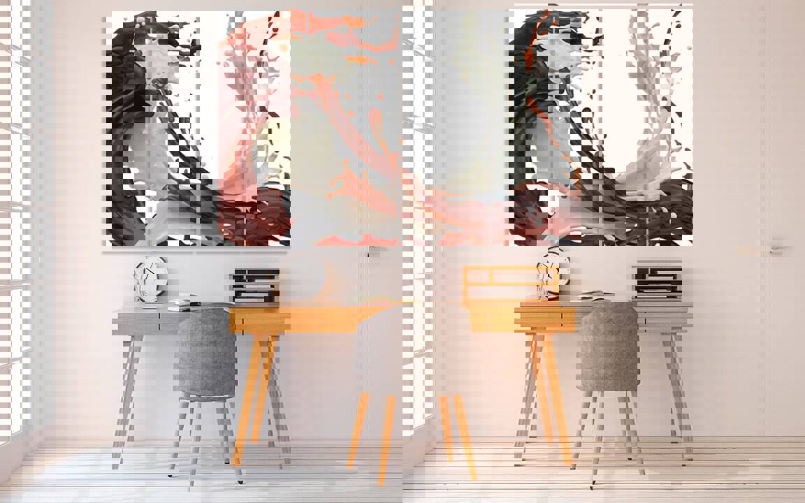 Coffee Wall Art - Rustic Kitchen Decor Multi Panel Canvas