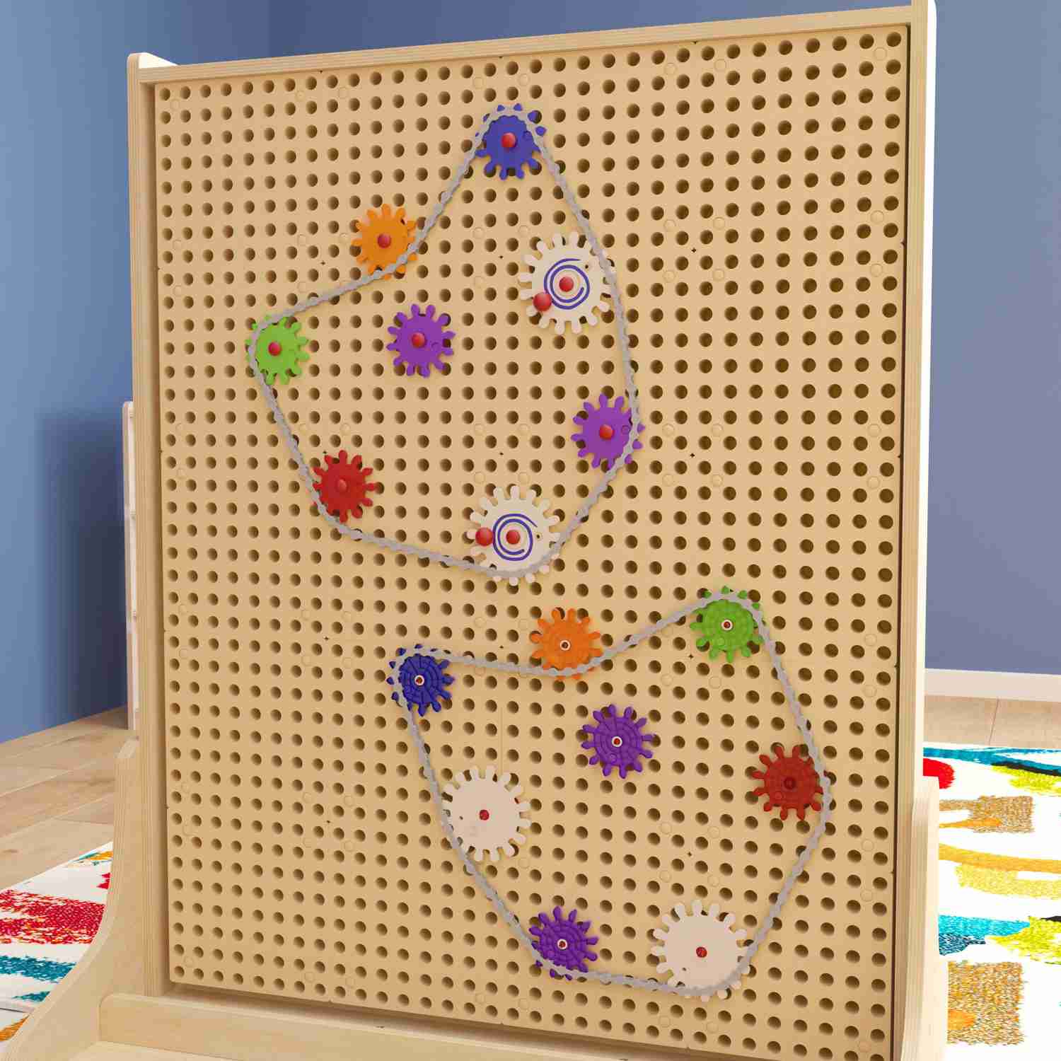 Bright Beginnings 79-Piece Multicolor Chain and Gears STEAM Wall Accessory Set