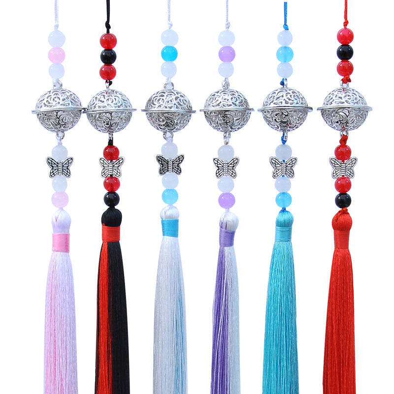 Traditional Chinese Tassel Charms Waist Ornament - Lucky Amulet Feng Shui Protection Costume Accessory