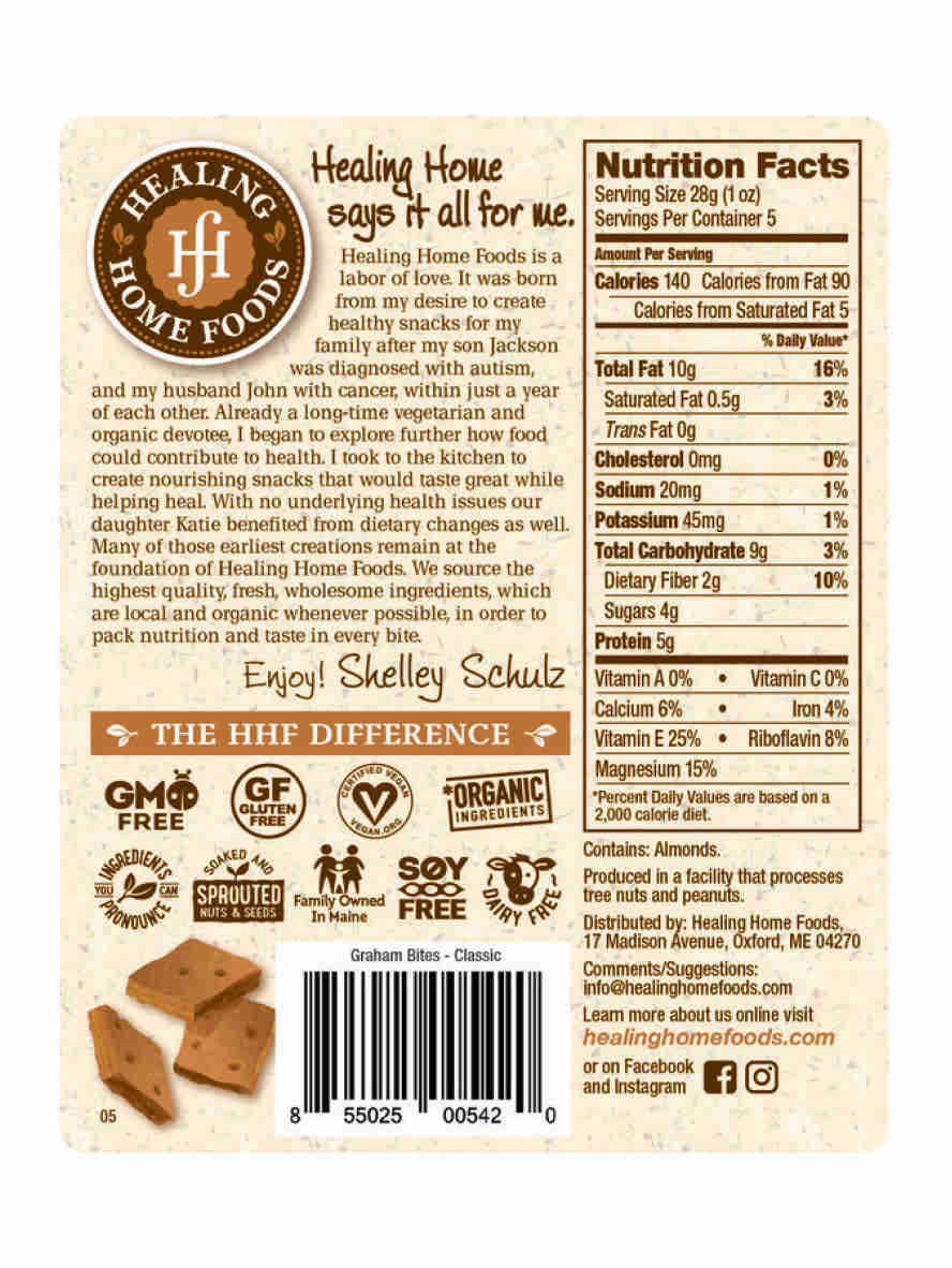 Graham Bites, Classic, Baked, Healing Home Foods